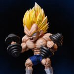 Figura De Dragon Ball Z Vegeta Entrenando Musculación