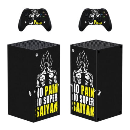 Adhesivo Xbox Series X No Pain No Super Saiyan