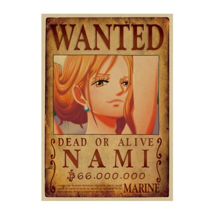 Cartel De Búsqueda De Nami En One Piece.