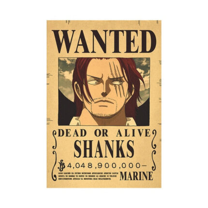 Cartel De Búsqueda De One Piece De Shanks