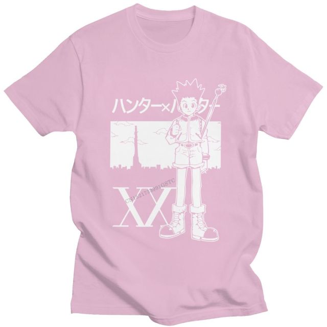 Camiseta Gon Manga Hxh Serigrafiada Para Hombre Y Mujer Con Mangas Cortas.