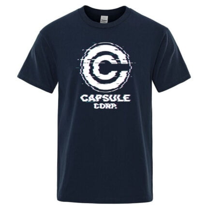 Camiseta Dragon Ball Capsule Corp Desenfocada 6 Colores