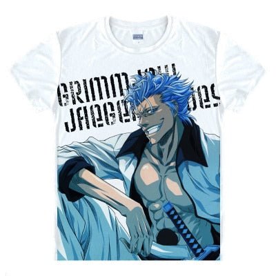 Camiseta Con Manga Corta Para Hombre O Mujer, Con Estampado De Grimmjow De Bleach.