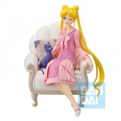 Sailor Moon - Figura De Usagi Y Luna - Estilo Antiguo